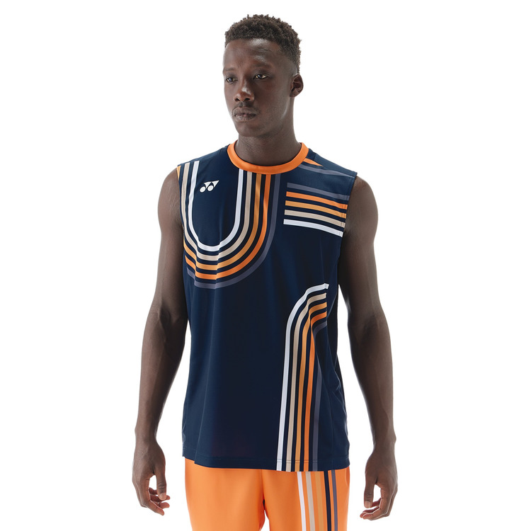 メンズゲームシャツ（ノースリーブ）. 10640Y 詳細画像 ダークネイビー(554) 2