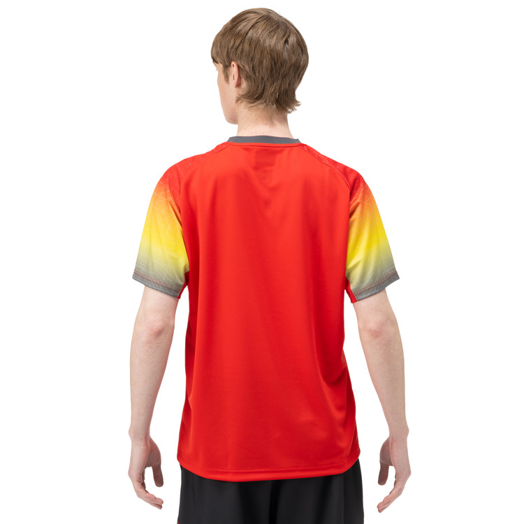 ユニゲームシャツ（フィットスタイル）.10680 詳細画像 サンセットレッド(496) 3