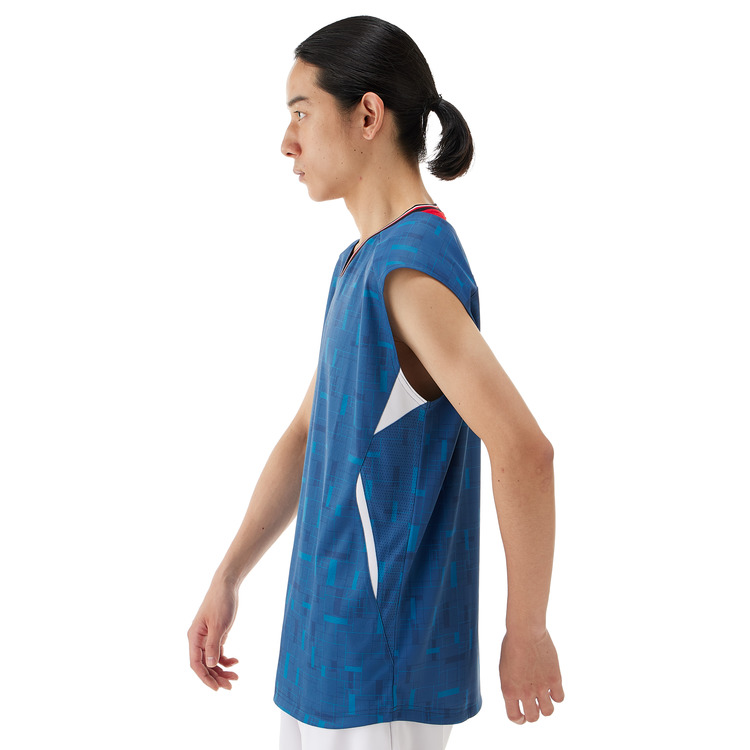 メンズゲームシャツ（ノースリーブ）. 10701 詳細画像 デニムネイビー(629) 4