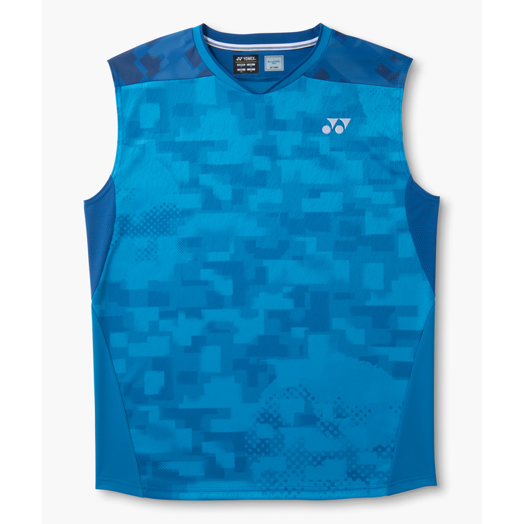 メンズゲームシャツ（ノースリーブ）.10755 詳細画像 セルリアンブルー(449) 1