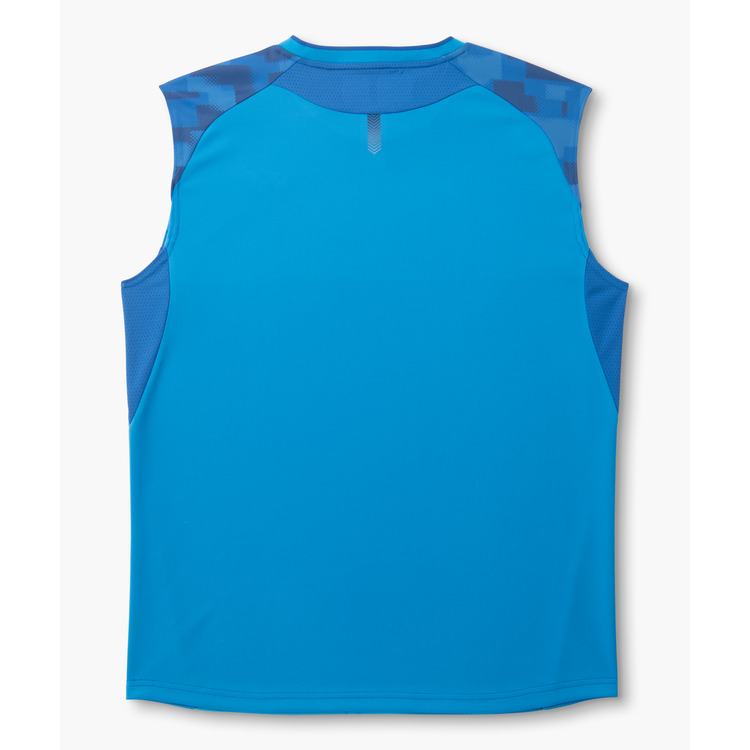 メンズゲームシャツ（ノースリーブ）.10755 詳細画像 セルリアンブルー(449) 2