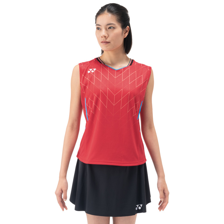 ウィメンズゲームシャツ（ノースリーブ）. 20916Y 詳細画像 ジャパンレッド(364) 2