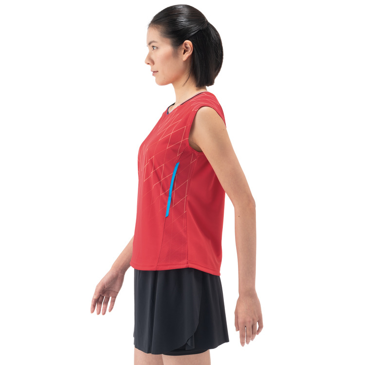 ウィメンズゲームシャツ（ノースリーブ）. 20916Y 詳細画像 ジャパンレッド(364) 4