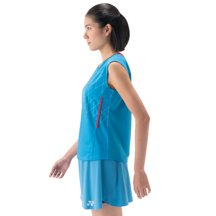 ウィメンズゲームシャツ（ノースリーブ）. 20916Y 詳細画像 セルリアンブルー(449) 4