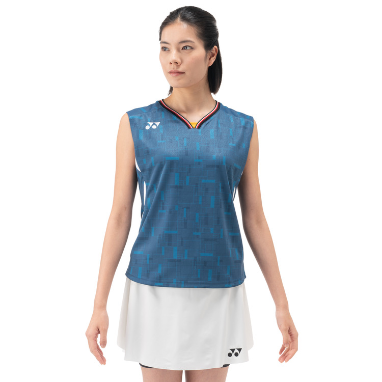 ウィメンズゲームシャツ（ノースリーブ）. 20918Y 詳細画像 デニムネイビー(629) 2