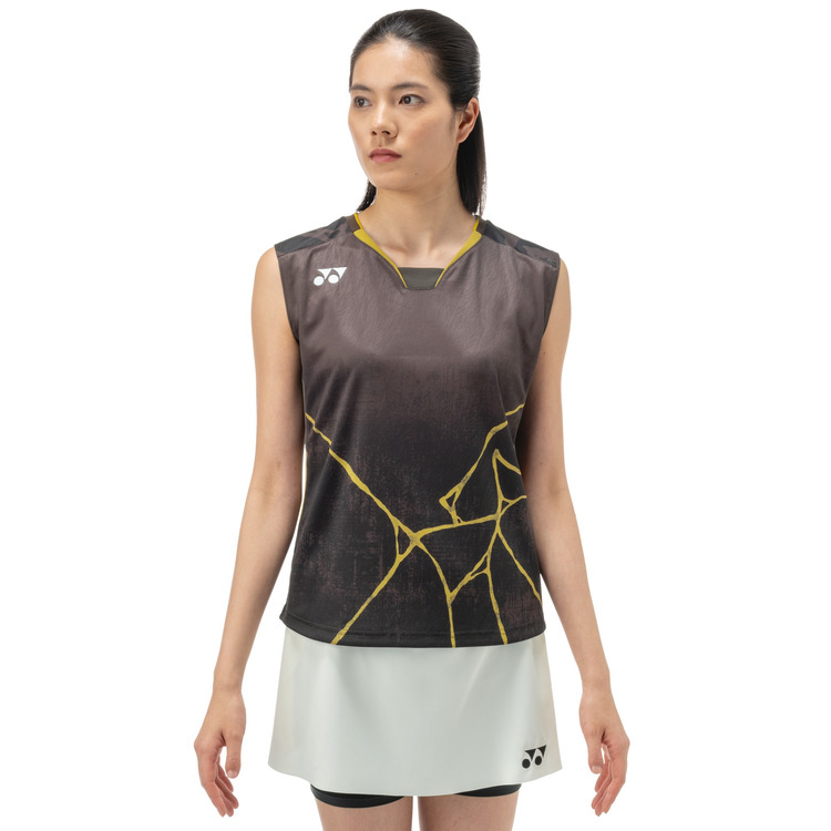 ウィメンズゲームシャツ（ノースリーブ）. 20963Y 詳細画像 ブラウン(015) 2