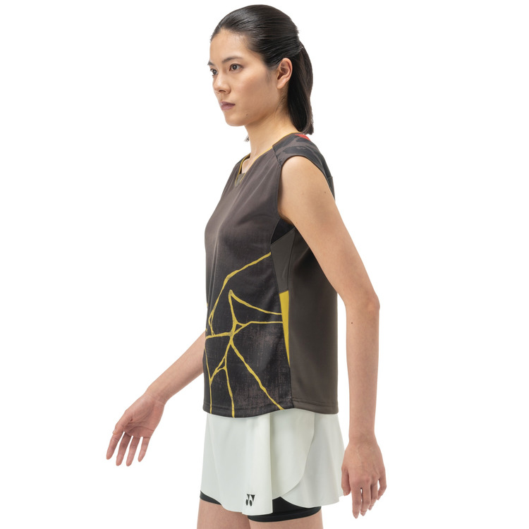 ウィメンズゲームシャツ（ノースリーブ）. 20963Y 詳細画像 ブラウン(015) 4