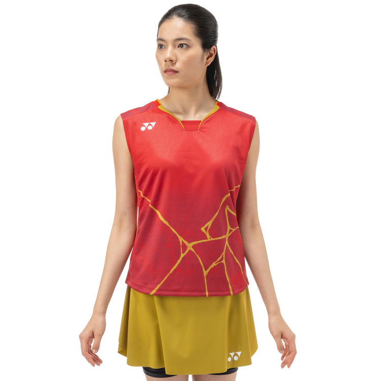 ウィメンズゲームシャツ（ノースリーブ）. 20963Y 詳細画像 ワイン(021) 2