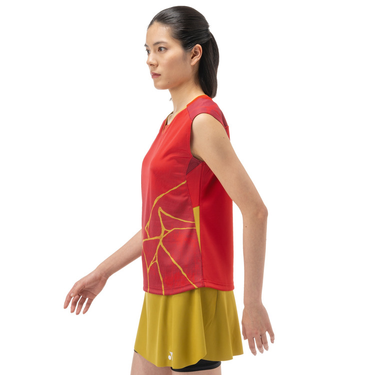 ウィメンズゲームシャツ（ノースリーブ）. 20963Y 詳細画像 ワイン(021) 4