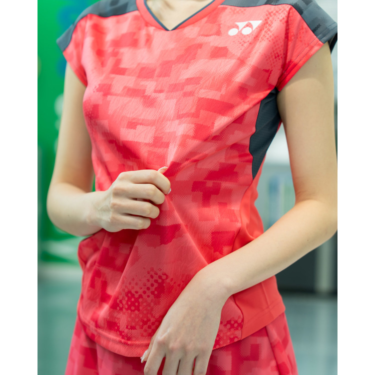 ウィメンズゲームシャツ（フィットシャツ）.21000 詳細画像 コーラルレッド(475) 15