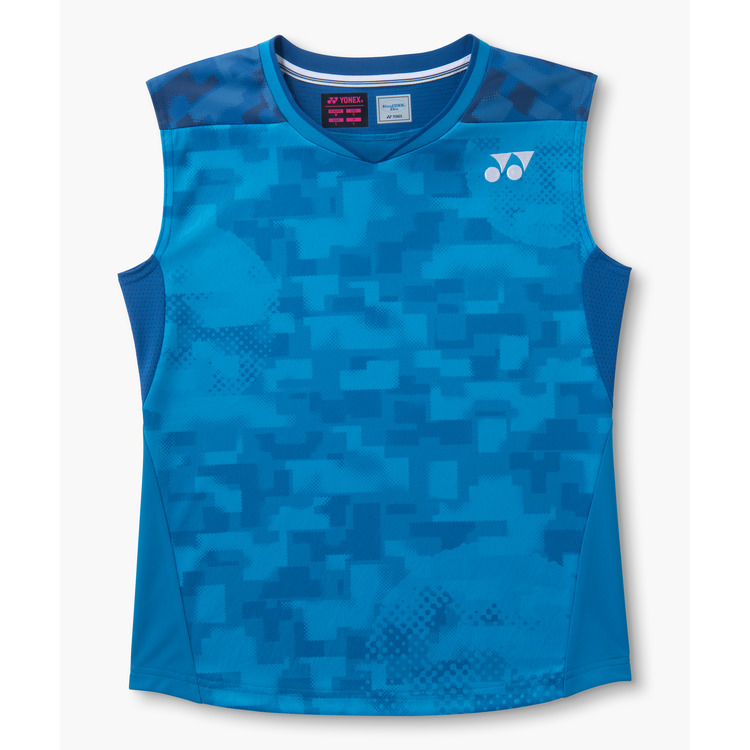 ウィメンズゲームシャツ（ノースリーブ）.21001Y 詳細画像 セルリアンブルー(449) 1