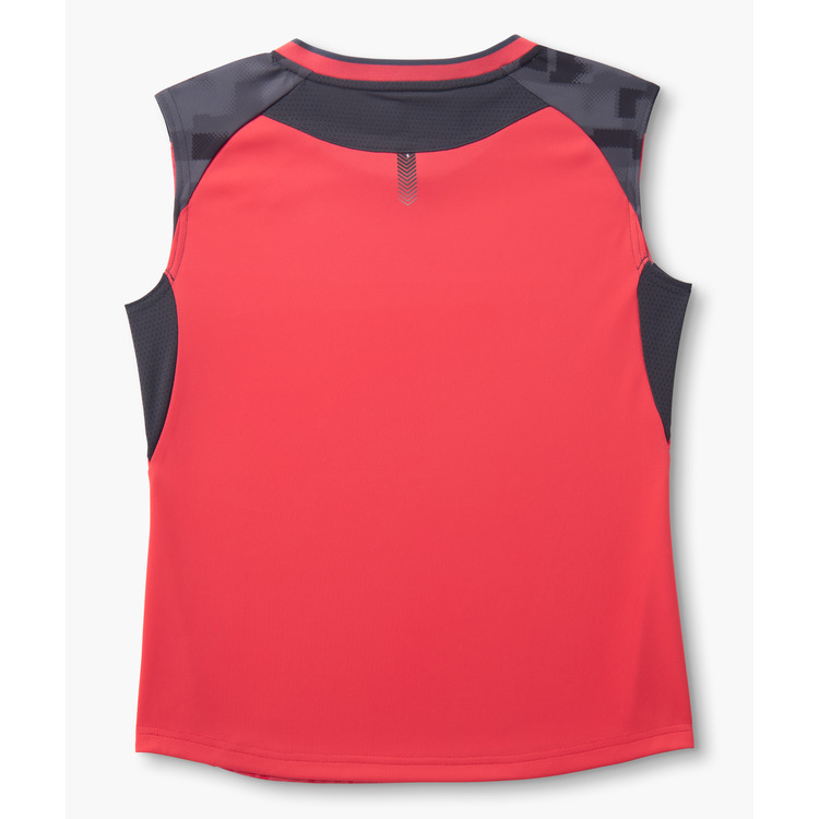 ウィメンズゲームシャツ（ノースリーブ）.21001Y 詳細画像 コーラルレッド(475) 2