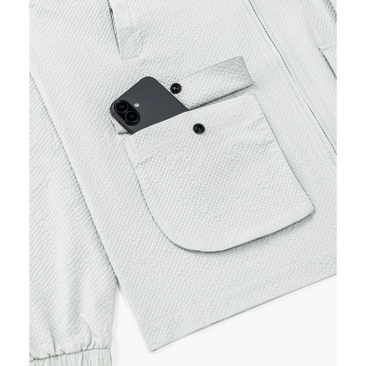 ユニウォームアップシャツ.50197 詳細画像 シルバーグレー(024) 6