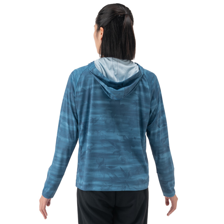 ウィメンズニットウォームアップパーカー. 57089 詳細画像 フェルトブルー(590) 3