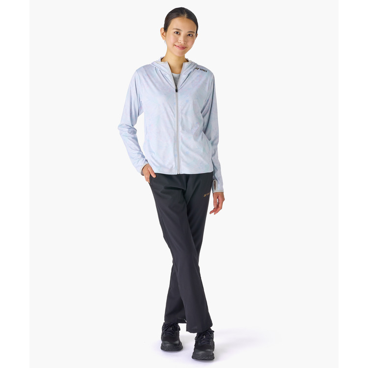 ウィメンズニットウォームアップパーカー.57093 詳細画像 アイスグレー(326) 11