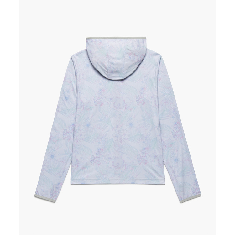 ウィメンズニットウォームアップパーカー.57093 詳細画像 アイスグレー(326) 2