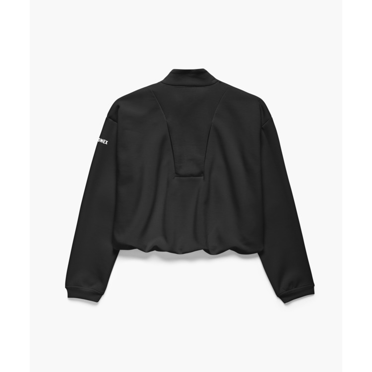 ウィメンズニットウォームアップシャツ.57116 詳細画像 ブラック(007) 2