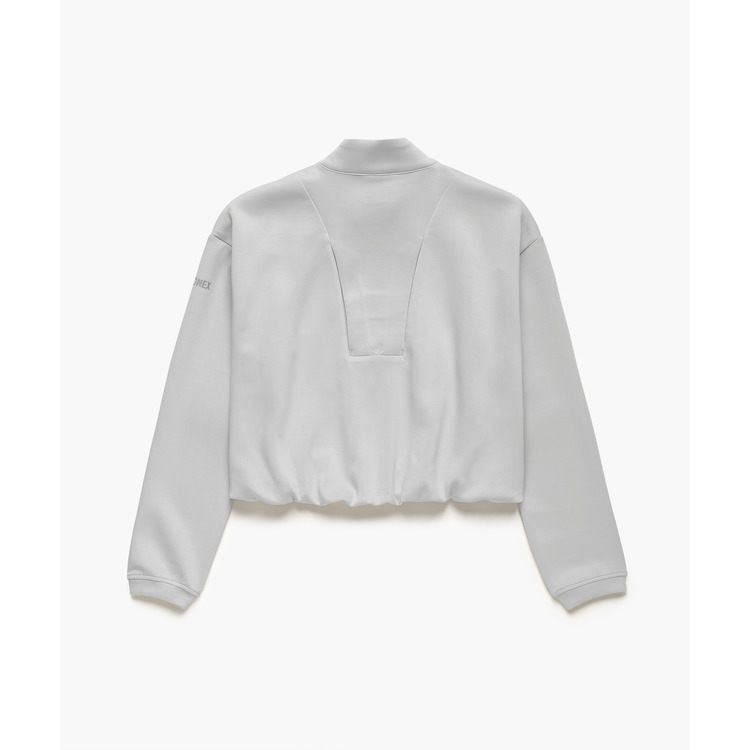 ウィメンズニットウォームアップシャツ.57116 詳細画像 シルバーグレー(024) 2