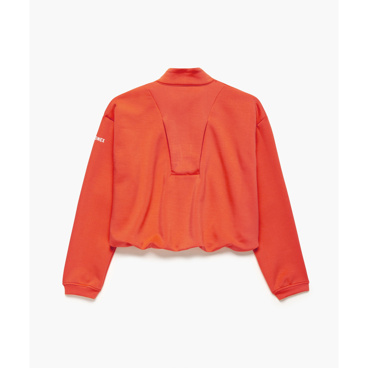 ウィメンズニットウォームアップシャツ.57116 詳細画像 サイバーオレンジ(814) 2