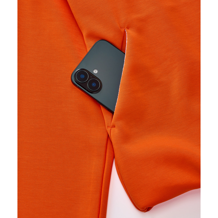 ウィメンズニットウォームアップシャツ.57116 詳細画像 サイバーオレンジ(814) 6