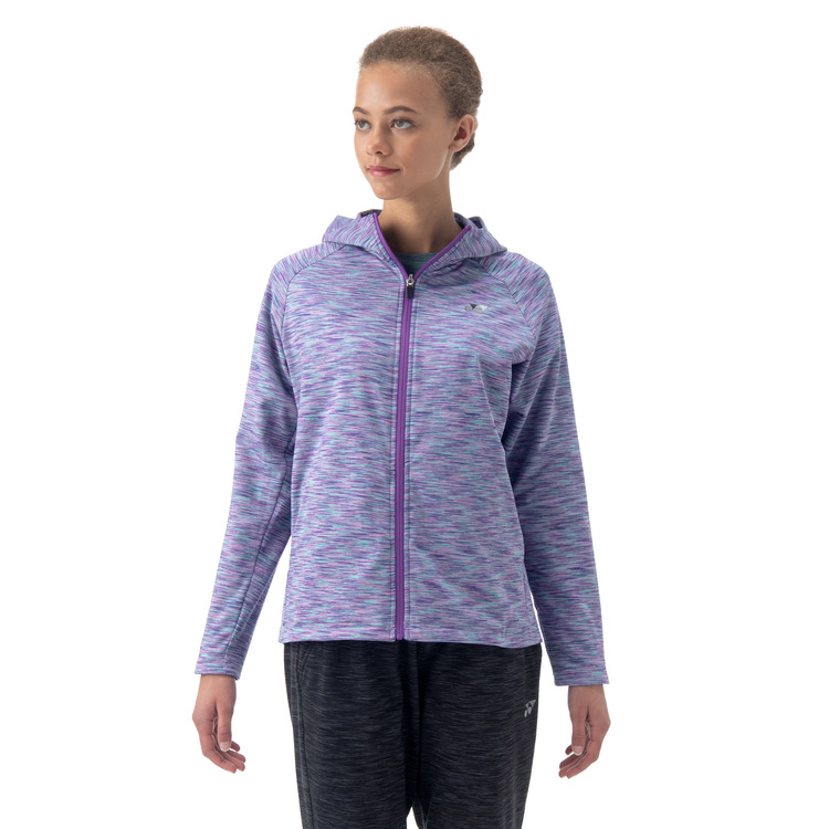 ウィメンズニットウォームアップパーカー.58114 詳細画像 ミストパープル(354) 2