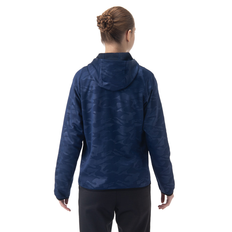 ウィメンズニットウォームアップパーカー.58115 詳細画像 ネイビーブルー(019) 3