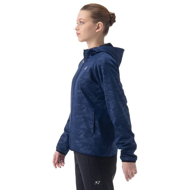 ウィメンズニットウォームアップパーカー.58115 詳細画像 ネイビーブルー(019) 4