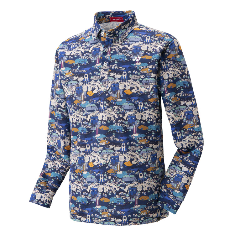 メンズ長袖シャツ.GWF1604 詳細画像 ネイビーブルー(019) 1