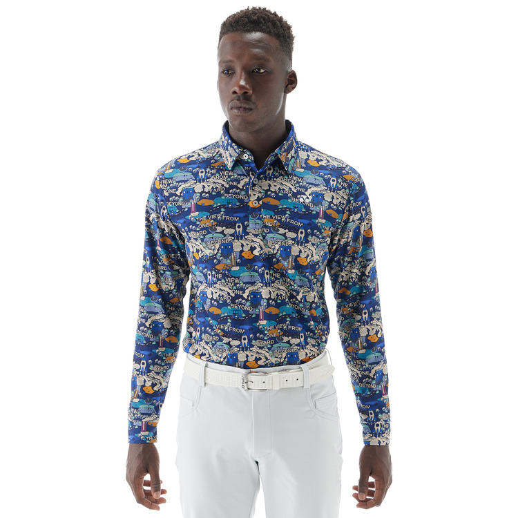 メンズ長袖シャツ.GWF1604 詳細画像 ネイビーブルー(019) 2