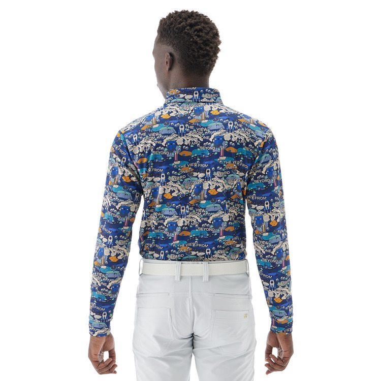 メンズ長袖シャツ.GWF1604 詳細画像 ネイビーブルー(019) 3