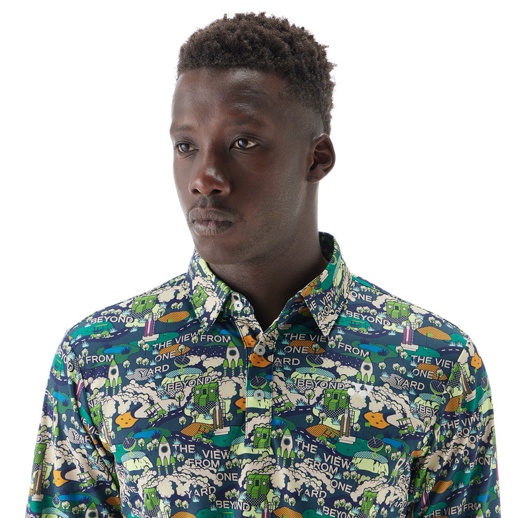 メンズ長袖シャツ.GWF1604 詳細画像 ダークグリーン(031) 5