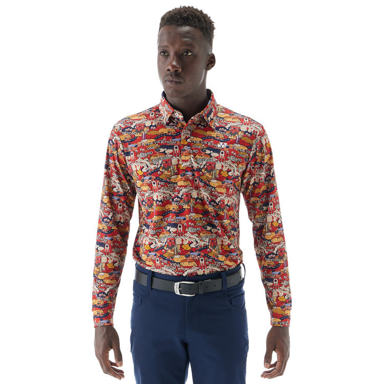 メンズ長袖シャツ.GWF1604 詳細画像 ブライトオレンジ(160) 2