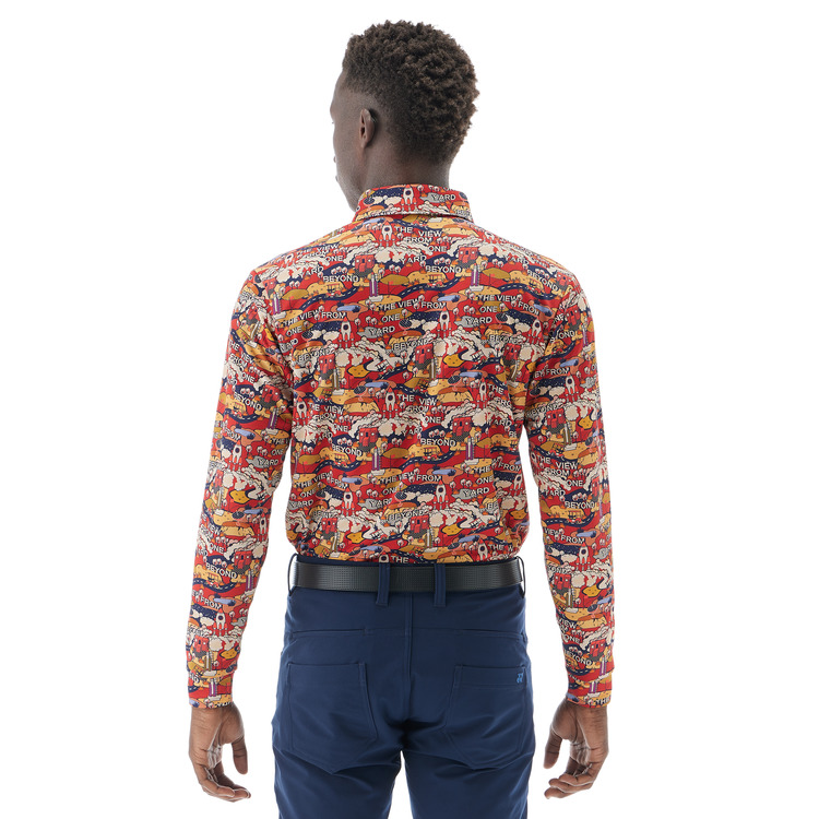 メンズ長袖シャツ.GWF1604 詳細画像 ブライトオレンジ(160) 3