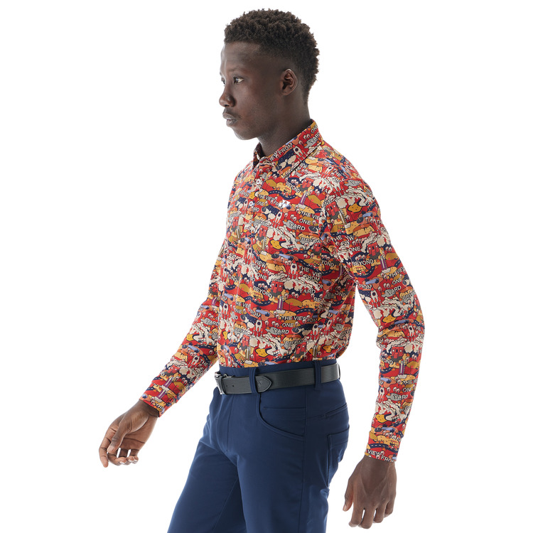 メンズ長袖シャツ.GWF1604 詳細画像 ブライトオレンジ(160) 4