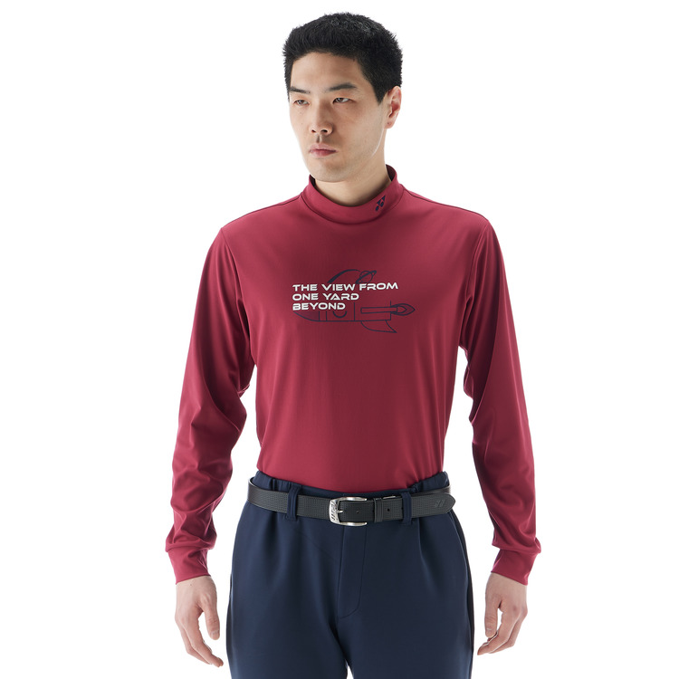 メンズ長袖ハイネックシャツ.GWF1605 詳細画像 プラム(047) 2