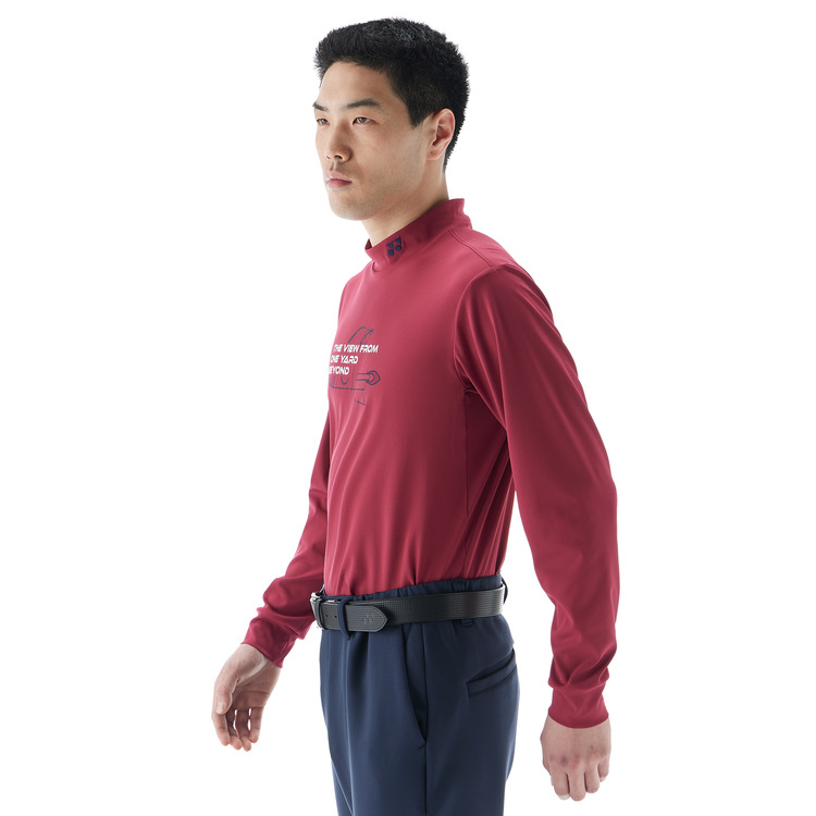 メンズ長袖ハイネックシャツ.GWF1605 詳細画像 プラム(047) 4