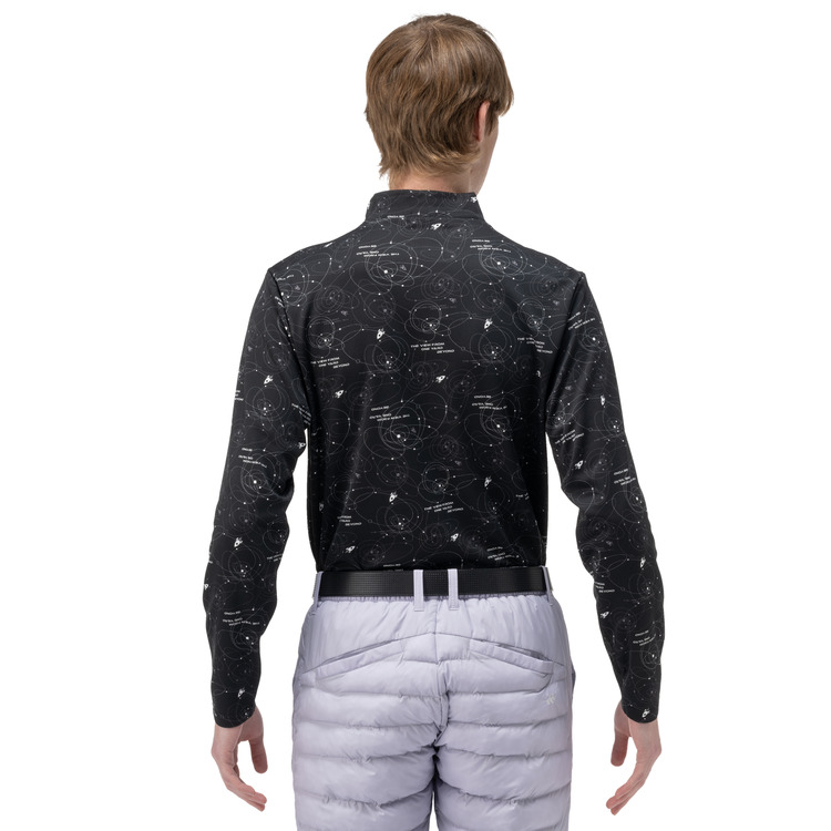 メンズ長袖ハイネックシャツ.GWF1607 詳細画像 ブラック(007) 3