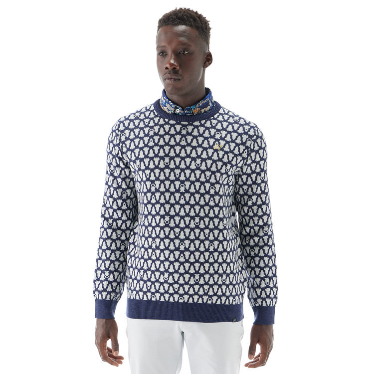 メンズセーター.GWF2066 詳細画像 ネイビーブルー(019) 2