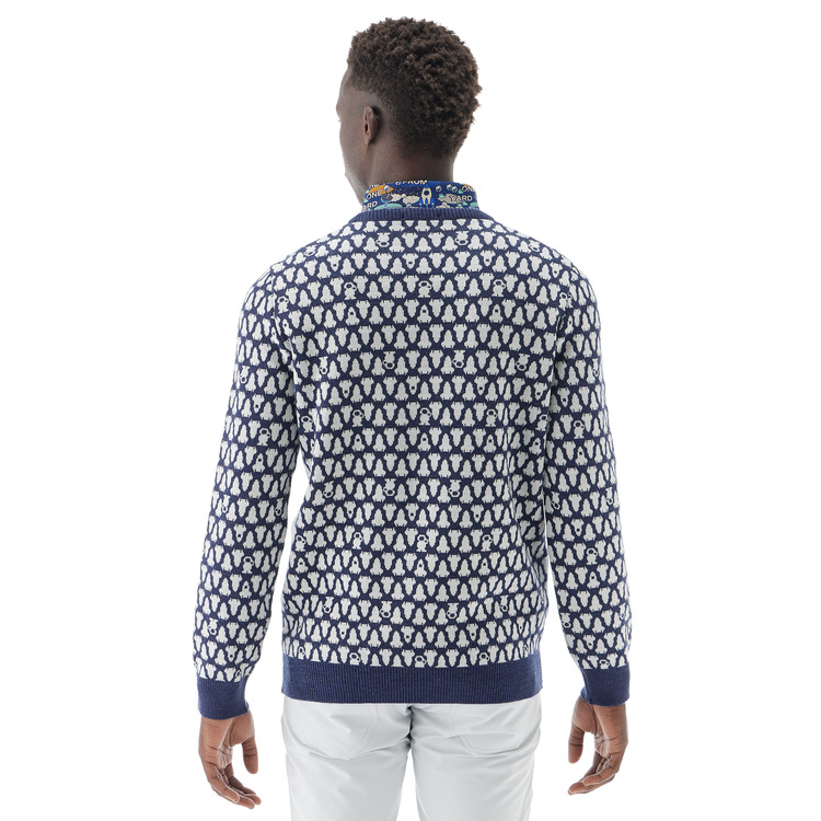 メンズセーター.GWF2066 詳細画像 ネイビーブルー(019) 3