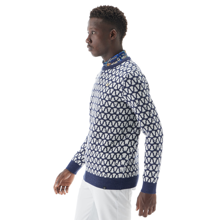 メンズセーター.GWF2066 詳細画像 ネイビーブルー(019) 4