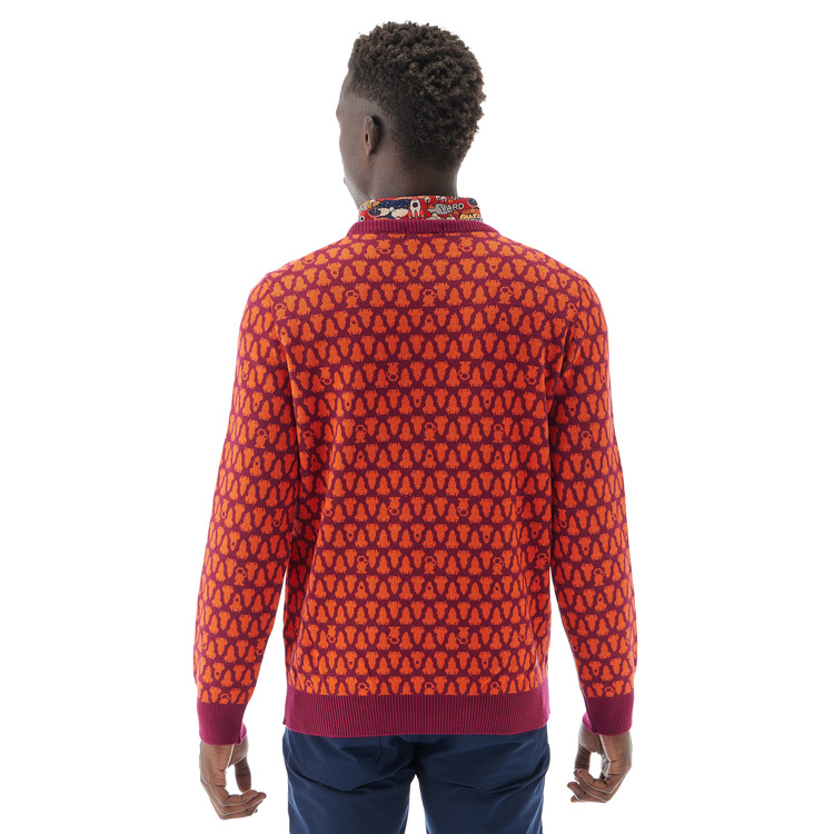 メンズセーター.GWF2066 詳細画像 ブライトオレンジ(160) 3
