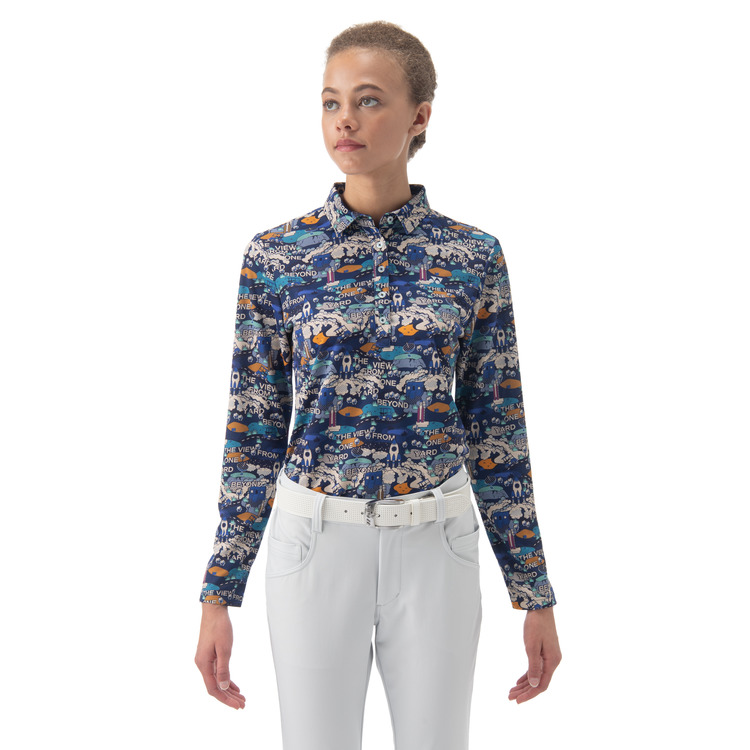 ウィメンズ長袖シャツ.GWF5566 詳細画像 ネイビーブルー(019) 2