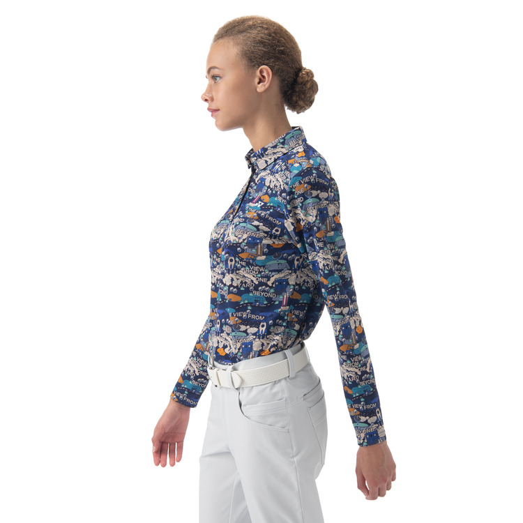 ウィメンズ長袖シャツ.GWF5566 詳細画像 ネイビーブルー(019) 4