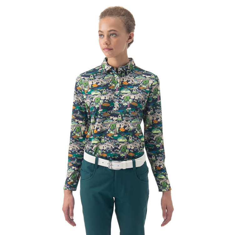 ウィメンズ長袖シャツ.GWF5566 詳細画像 ダークグリーン(031) 2