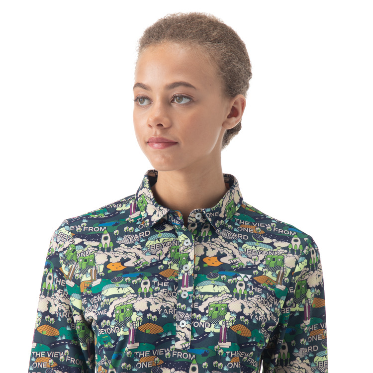 ウィメンズ長袖シャツ.GWF5566 詳細画像 ダークグリーン(031) 5