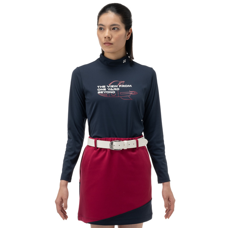 ウィメンズ長袖ハイネックシャツ.GWF5567 詳細画像 ネイビーブルー(019) 2