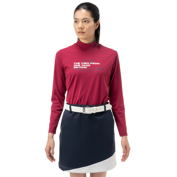 ウィメンズ長袖ハイネックシャツ.GWF5567 詳細画像 プラム(047) 2