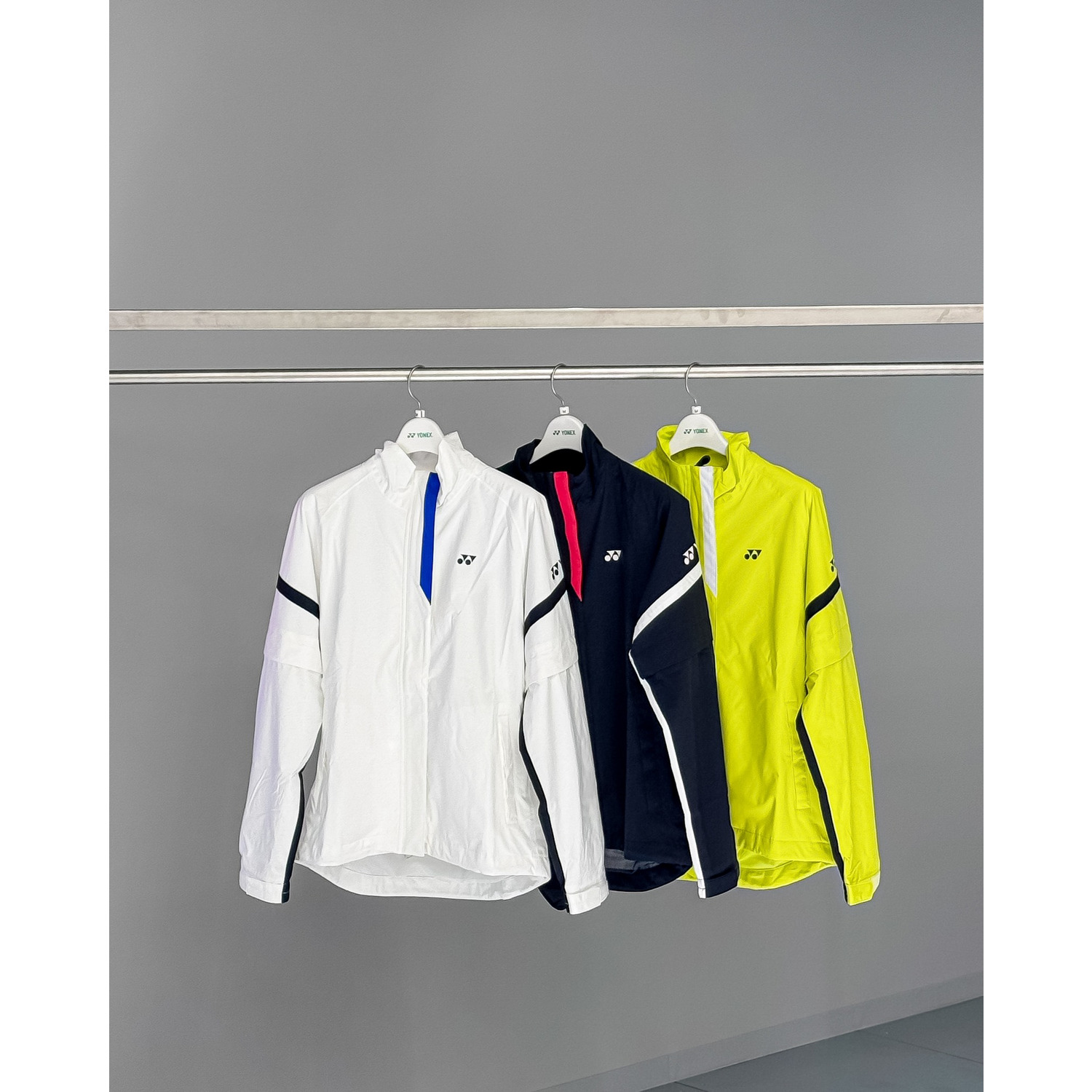 YONEX レインウェア SS ホワイト/ブルー レディース★屋外未使用★ YONEX レインウェア SS ホワイト/ブルー レディース☆屋外未使用