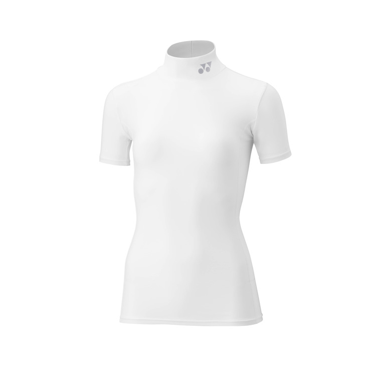 ウィメンズハイネック半袖シャツ.STBF1520 詳細画像 ホワイト(011) 1